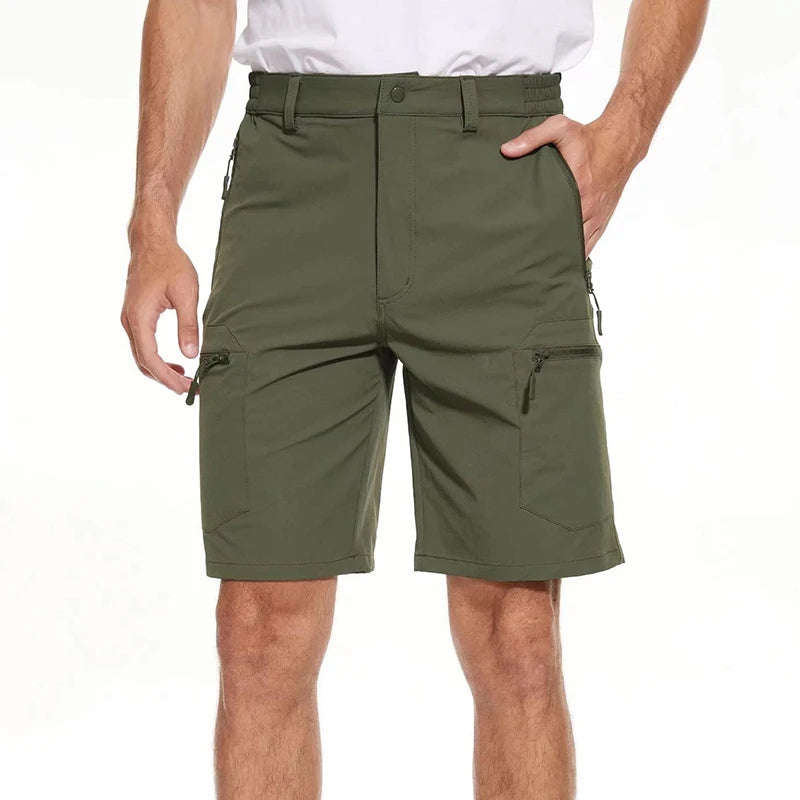 Men's Quick Dry Shorts With 5 Zipper Pockets