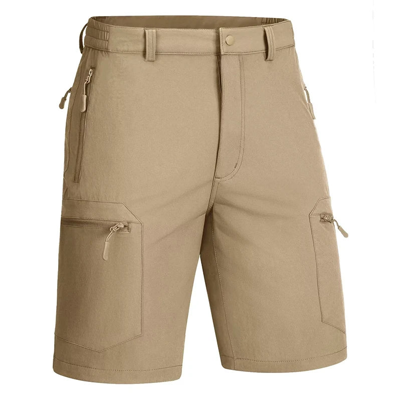 Men's Quick Dry Shorts With 5 Zipper Pockets