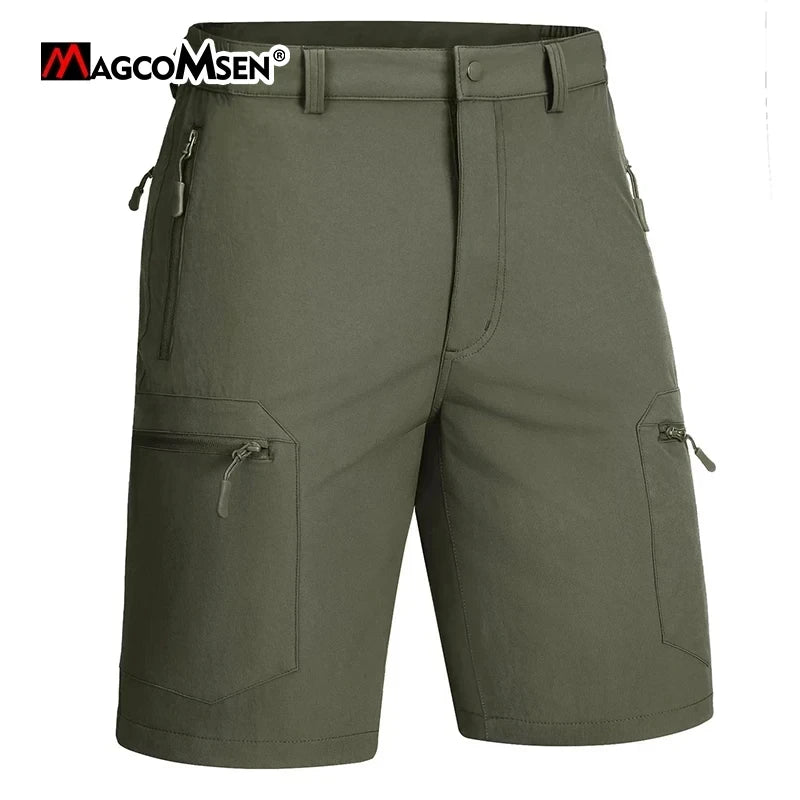 Men's Quick Dry Shorts With 5 Zipper Pockets