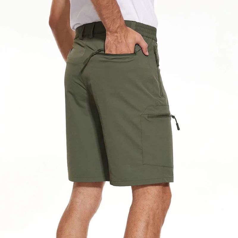 Men's Quick Dry Shorts With 5 Zipper Pockets