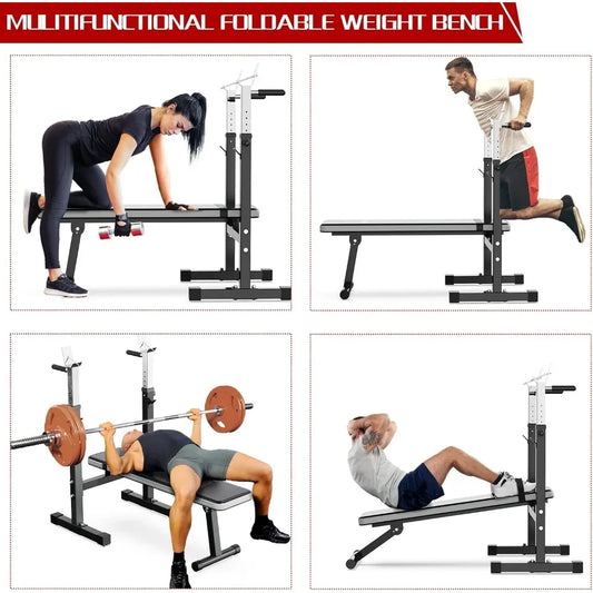 Adjustable Multi-Function Weight Bench For Full-Body Workout