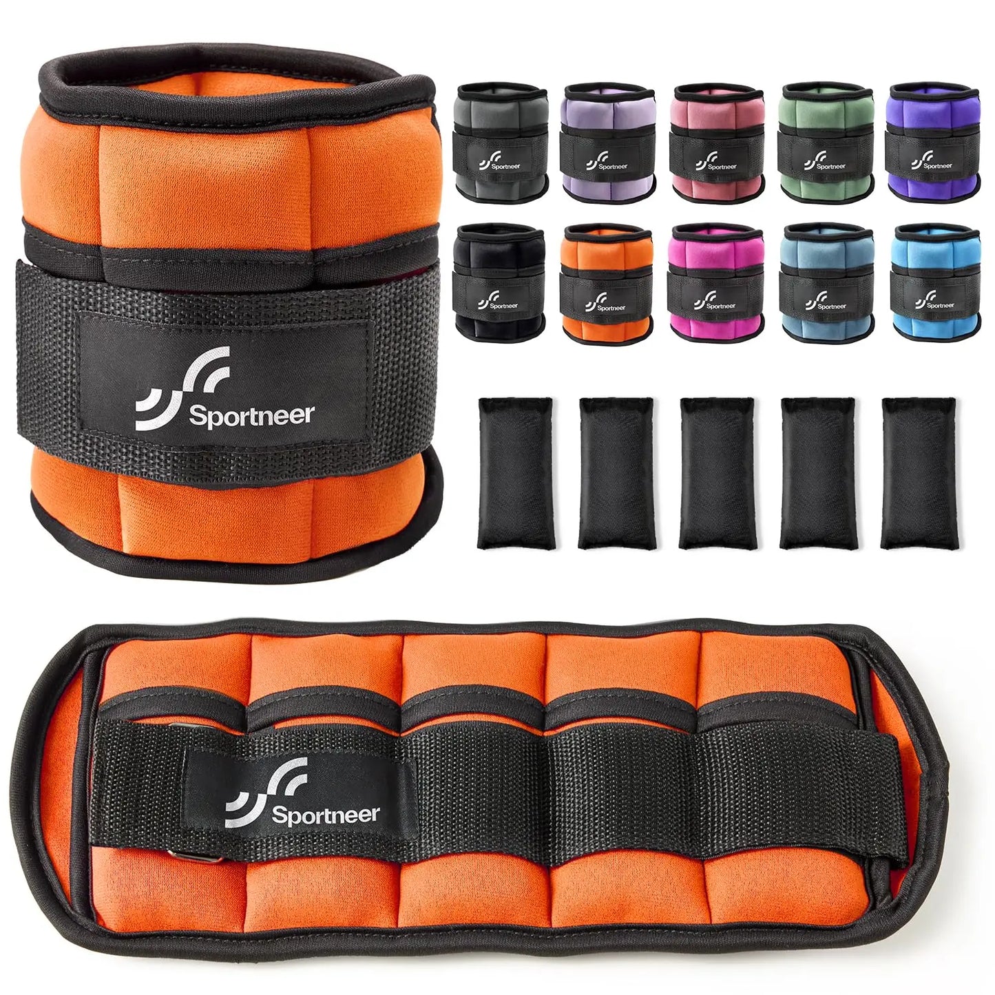 Adjustable 10lb Ankle Weights For Gym Fitness Workout
